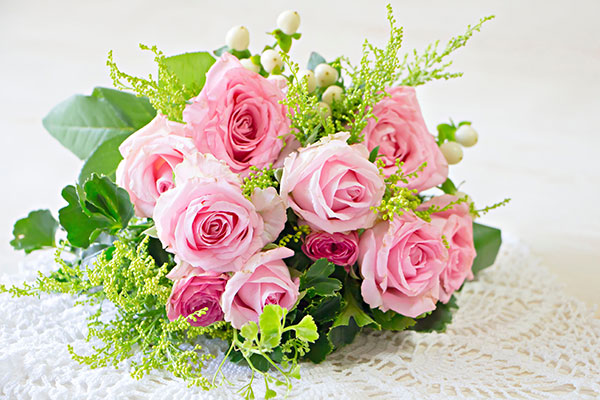 Angelic floral arrangement